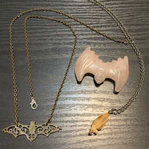 Vintage & Hand Carved Bat Jewelry